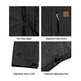 thumbnail image 3 of Little Donkey Andy Men's Waterproof Rain Jacket Windproof Light Jacket Outdoor Rain Shell with Hood for Hiking Travel Golf Size XXL, 3 of 6