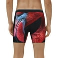 thumbnail image 4 of Salouo Closeup Red Flamingo Portrait Pattern Men's Boxer Briefs, Soft & Breathable Underwear Elastic Waistband Briefs for Men,1-Pack, 4 of 7
