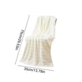 thumbnail image 3 of Vfedsrsge Quick Dry Coral Fleece Towel 75x35cm Ultra Soft Absorbent Lightweight Beach Towel for Women Men Hair Drying Gym Travel Sports Compact Lint-Free White, 3 of 6