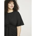 thumbnail image 3 of ELOQUII Women's Plus Size Cross Front Flutter Sleeve Dress, 3 of 6