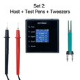 thumbnail image 2 of LCR-P1 Mini for Smart Digital Tweezers LCR ESR Tester Automatic Identification Kelvin clip, 2 of 7