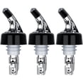thumbnail image 1 of Automatic Measured Bottle Pourer - Pack of 3, 1 oz (30 mL) Quick Shot Spirit Measure Pourer Drinks Wine Cocktail Dispenser Home Bar Tools - PORE0016 (3), 1 of 7