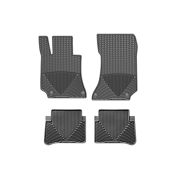WeatherTech All-Weather Floor Mats compatible with Mercedes CLS 63 AMG S, AMG E 63 S, CLS 63 AMG, E 63 AMG, E-Class, E 63 AMG S - 1st & 2nd Row, Black