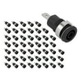 thumbnail image 4 of 50 conectores banana de 4 mm, alta corriente de descarga, larga vida útil, buena transmisión, accesorios de prueba eléctrica, color negro., 4 of 14
