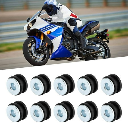 

For Rubber Grommet 60Pcs Motorcycle Rubber Grommets Kits Motorcycle Windshield Bolts for Fairings Rubber