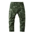 thumbnail image 3 of UVEASISHA Pantalon Camouflage pour Hommes à Multiples Poches Pantalon Tactique Militaire Pantalon de Chasse Extérieur Pantalon Léger Fuselé de Randonnée Fermeture Éclair Désactivée Multi-Poches Pantalon Athlétique Soldes Aujourd'hui, Vert Armée, G, 3 of 5