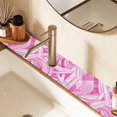 thumbnail image 6 of Pink Style Pattern Kitchen Sink Splash Guard, Silicone Sink Faucet Mat Dry Out the Kitchen Bathroom, 6 of 7