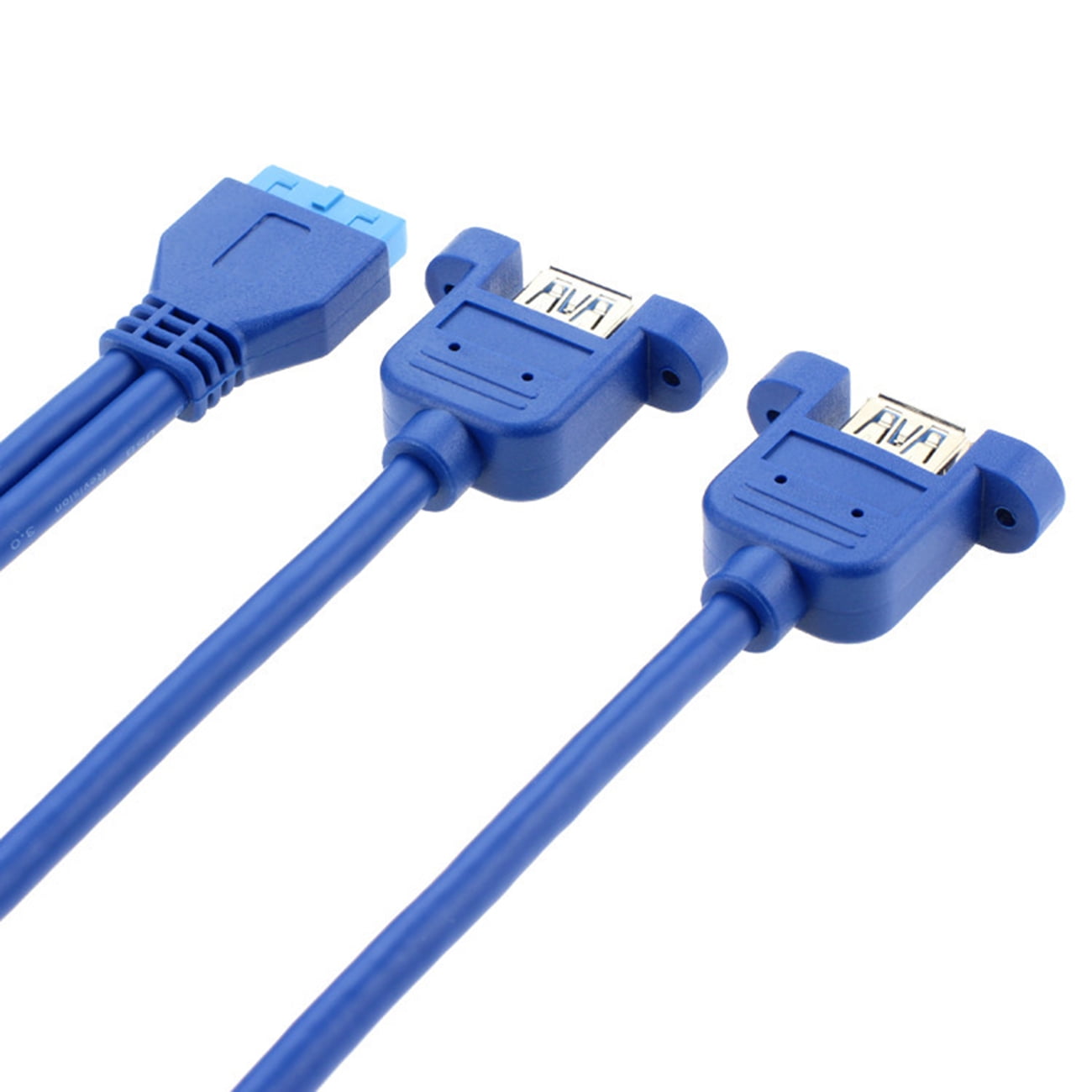 Cable Length: 5M, Color: Black Computer Cables Micro B USB 3.0 Micro B Cable Wire with Panel Mount Screw Lock Connector Cord Prevent Come Off 5 Meters