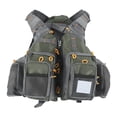 thumbnail image 1 of Chaleco de pesca de nailon ajustable, chaleco de malla transpirable para exteriores, chaquetas con bolsillos, 1 of 10
