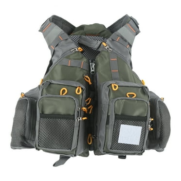 Adjustable Nylon Fishing Vest - Outdoor Breathable Mesh Waistcoat with Multiple Pockets