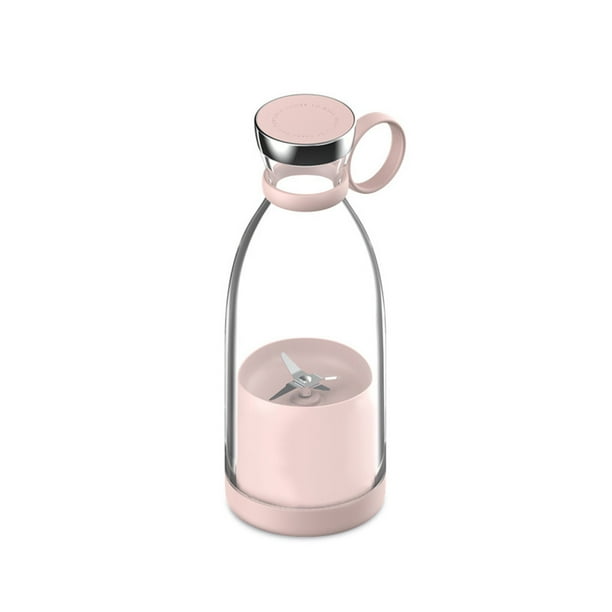 Kearding Exprimidor eléctrico, licuadora de frutas personal inalámbrica, botella de viaje, escuela, cocina, máquina para hacer jugo, procesador de Electrodomésticos Rosado Kearding HA059405-02B