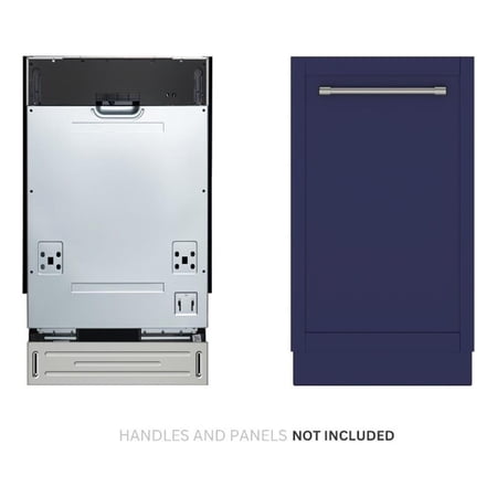 Pemberly Row Steel 18" ADA Panel Ready with 8 Place Settings 52 dB Dishwasher