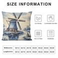 thumbnail image 5 of SHANXI Decorative Square Pillowcase Cushion Case Dutch Landmarks Holland Pillows Cover Cute Sailboat Outside 18x18in, 5 of 5