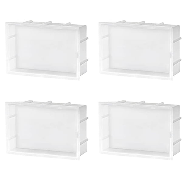 4X Moldes de Resina Grandes, Moldes de Silicona Rectangulares para FundicióN de Resina, Moldes de Resina Epoxi para la ConservacióN de Flores, ArtesaníAs de Resina