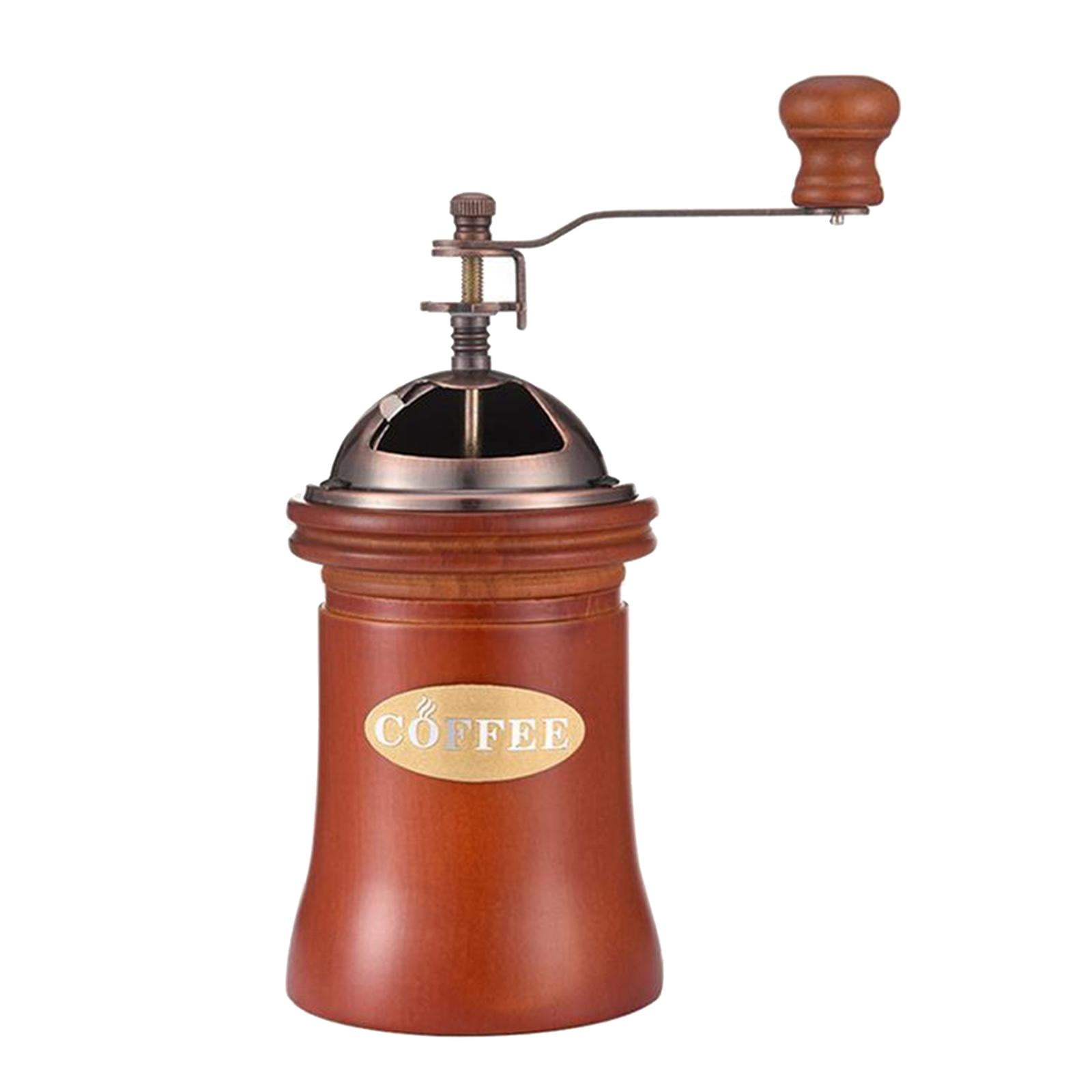Manual Coffee Bean Grinder Wooden Mill with Cast Iron Burr – My Store