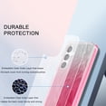 thumbnail image 2 of For Samsung Galaxy S24+ Plus Case, Gradient Color Feather Pattern Full Body Shockproof Protective Anti-Scratch Drop Proof Slim Fit Phone Case for Samsung Galaxy S24+, Rose, 2 of 10