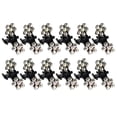 thumbnail image 1 of Unique Bargains 12 Pcs Mini Hair Claw Clip Small Rhinestone Hair Clips Metal Little Hair Clips for Women and  White, 1 of 7