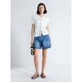 thumbnail image 2 of Free Assembly Women's and Women's Plus Embroidered Cardigan Sweater with Short Sleeves, Sizes XS-XXL, 2 of 5