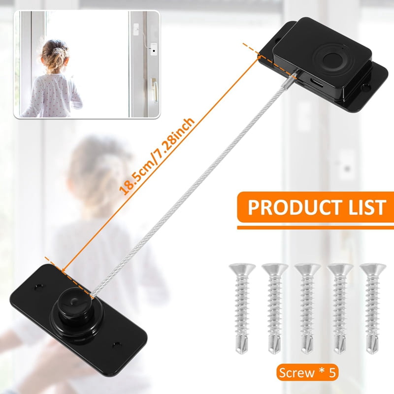 3X Fingerprint Fridge Lock, Refrigerator Safety Lock, Intelligent Cabinet Lock for Drawers, Dishwasher