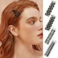 thumbnail image 4 of ZOUBAOQ 10/12 Black Snap Hair Clips Barrettes For Women Simple Sweet Headdress Barrette Clips G2I0 Waterdrop Kid Hair Accessorie, 4 of 9