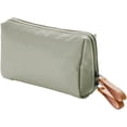 thumbnail image 1 of Hukapapa Nueva bolsa de cosméticos de nailon de viaje para mujer, mini bolsa de cosméticos de viaje impermeable portátil.verde, 1 of 5
