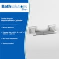 thumbnail image 2 of Kenney Plastic Spring-Loaded Toilet Paper Cylinder Replacement, Gray, 2 of 5