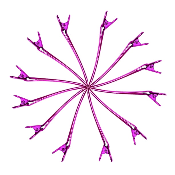 Clip de seccionamiento, 12PCS/Set Salon Hair Grip Clip de punta única Accesorios para el cabello optimizados para la excelencia