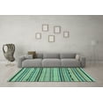 thumbnail image 3 of Ahgly Company Indoor Rectangle Abstract Light Blue Modern Area Rugs, 3' x 5', 3 of 4