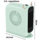thumbnail image 3 of Calentador de espacio portátil, ventilador de calentadores de espacio pequeño de diseño de Antlers, seguro rápido para el dormitorio de la oficina en el hogar-nosotros Afortunado Sencillez, 3 of 5