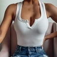 thumbnail image 5 of Women Blouse 3/4 Sleeve Petite, Button Down Shirts for Women Soft Womens White Tank Top Blouse Dressy Summer Tops for Women Over 50 Tank Tops for Women 2025 my orders deals, 5 of 5