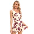 thumbnail image 1 of Women Modest Swim Dresses Flower Printing Plus-Size Swimsuit Padded One Piece Swimwear Bathing Suits, 1 of 5