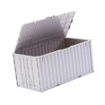 thumbnail image 4 of Adorno de contenedor de carga en miniatura, caja de almacenamiento con tapa abatible para el hogar, regalo u oficina. Gris, 4 of 9