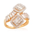thumbnail image 2 of 1.65 TCW Baguette Shaped SI/HI Diamond Solid 18 Kt Yellow Gold Proposal Engagement Ring, 2 of 3