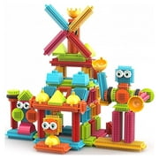 Contixo Bristle Building Blocks for Toddlers and Kids, Educational Sensory 3D STEM Building Toys, 144-Piece Set