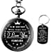 thumbnail image 3 of Gifts for Brother Gifts Pocket Watch for Brother Best Gifts for Brother Birthday Gifts from Sister, Graduation Gifts for Brotherï¼ŒEngraved Pocket Watch with Keychain for Brother, 3 of 10