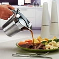 thumbnail image 2 of czcpp-26 oz Double Insulated Silver Gravy Boat Jug with Hinged Lid, 2 of 4