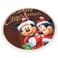 thumbnail image 3 of Faldas para árbol de Navidad de Mickey Mouse de 36 pulgadas, tapete para árbol de Navidad para vacaciones de invierno, falda para árbol de Navidad para decoraciones navideñas rústicas, 3 of 8