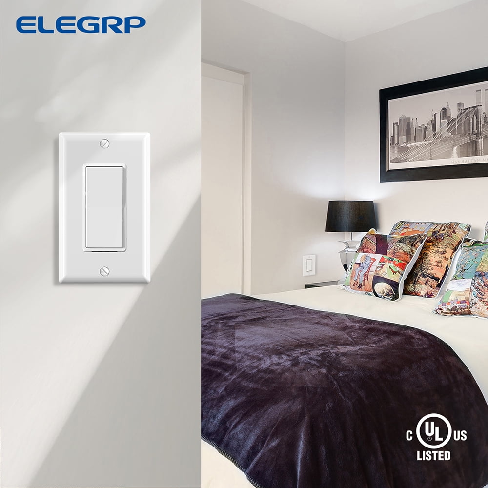 Wall Decorator ON/OFF Paddle Rocker Light Switch Replacement
