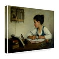 thumbnail image 4 of Henriette Browne 'The pet goldfinch' Canvas Art, 4 of 4