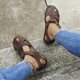thumbnail image 5 of Moda Mujer Slide Hollow Out Sandalias cómodas Slope Heel Beach Casual Shoes Wmkox8yii  sa618, 5 of 9