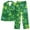 ZZF-Green, variant on cllios Cow Print Pajamas Sets for Women Casual Lapel Button Down Sleepwear Suit 2 Piece Long Sleeve Loungewear Sets with Pocket Comfy Soft Pajamas Sets