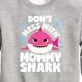 thumbnail image 3 of Baby Shark - Don't Mess With Mama Shark - Toddler And Youth Crewneck Fleece Sweatshirt, 3 of 6