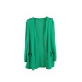 thumbnail image 2 of Qarigey Abrigo de moda chal de punto chaqueta de verano exquisito regalo dulce lavable ropa de mujer mano de obra fina cárdigan suelto Abrigos y chamarras Fruta Verde Qarigey AP013515-10, 2 of 6