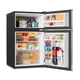 thumbnail image 3 of Galanz Minirefrigerador de dos puertas con congelador, 3.1 pies cúbicos, acero inoxidable, Galanz GLR3TTS1E92, 3 of 4