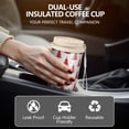 thumbnail image 5 of Christmas 18oz Double Drinking Coffee Mug – Vacuum Insulated Stainless Steel Travel Cup with Leakproof Lid, 316 Steel Thermos Tumbler for Hot & Cold Beverages, 5 of 7