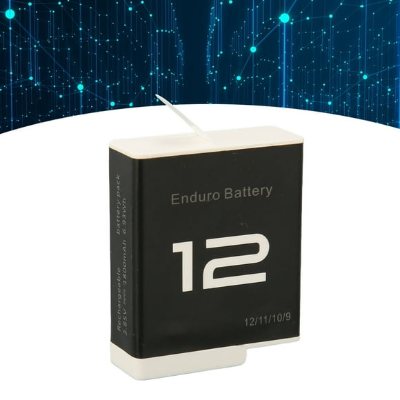 Action Camera Lithium Ion Battery, Camera Battery 1800mAh Rechargeable Multi High Capacity for Sports Camera