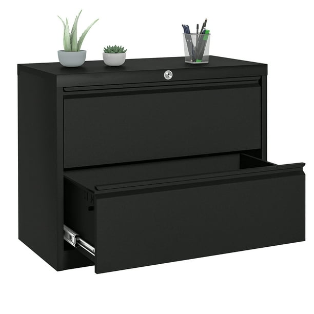 AOBABO Metal Lateral File Storage with 2 Drawer,Lockable Steel