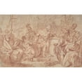 thumbnail image 3 of Nicola Marcola 14x11 Black Modern Framed Museum Art Print Titled - Scene from Ancient History (1738-70), 3 of 5