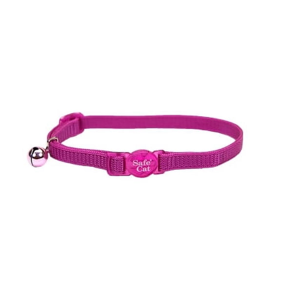 Safe Adjustable Snag-Proof Nylon Breakaway Cat Collar, Pink