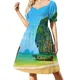 thumbnail image 4 of Alotta Pink Dress with Cut Out Sleeves Vestido De Fiesta Para Mujer Elegant Vestido De Noche De Lujo Vestidos Holgados de Coctel para Mujer, 4 of 8